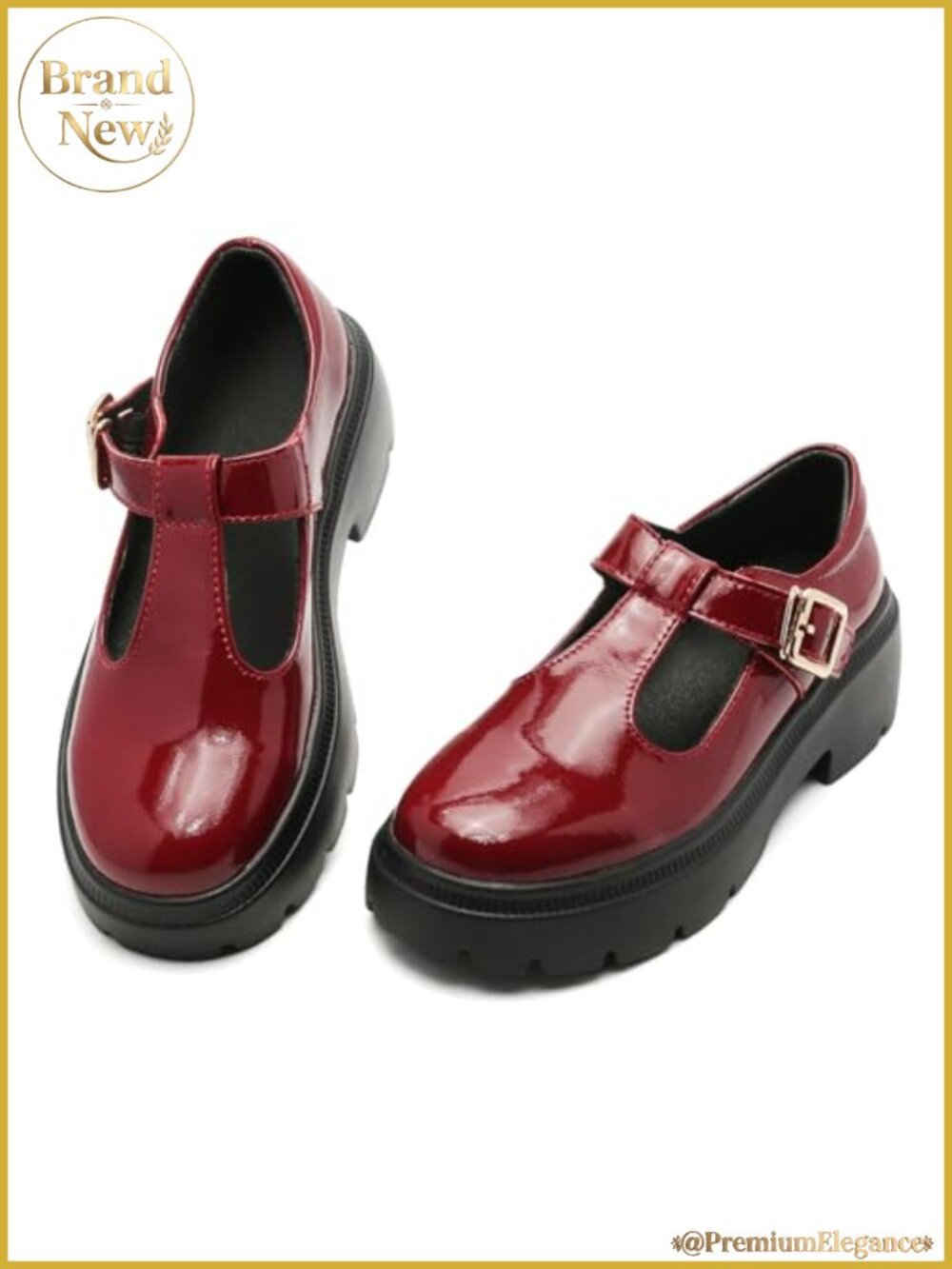 Women's Mary Jane Platform Loafers Cushioned Low-Heel Oxford Pumps